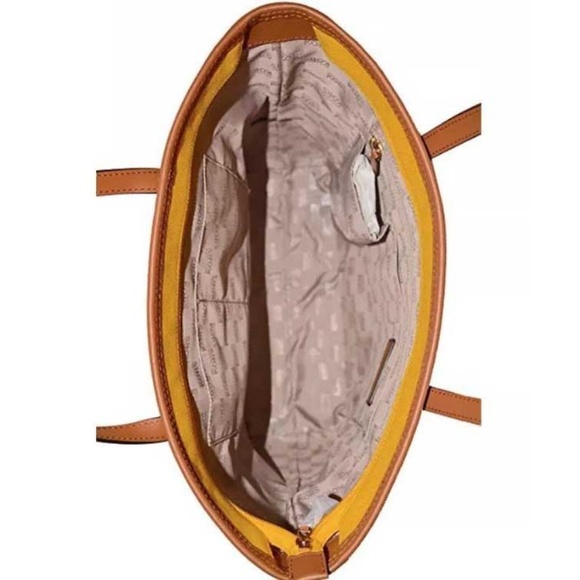 NWT Michael Kors Kempton Sunflower Yellow Tote - Picture 8 of 8